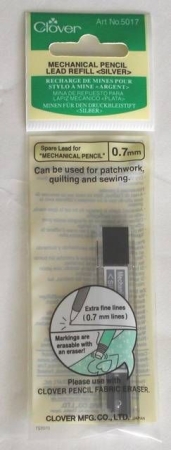 CLOVER Ersatzminen für Druckbleistift 0,7 mm Silber