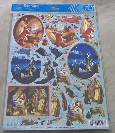 Reddy Cards Dufex 3 D Stanzbogen Krippeszenen