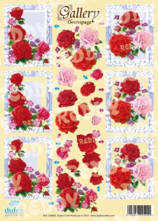 Reddy Cards Dufex 3 D Stanzbogen Gallery Blumen