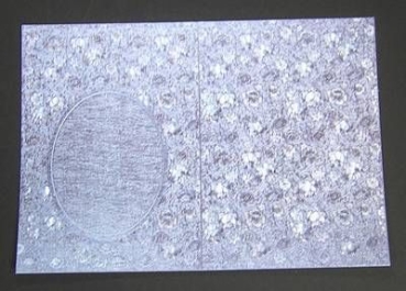 Dufex Karte A6, Blumendesigns veilchenblau
