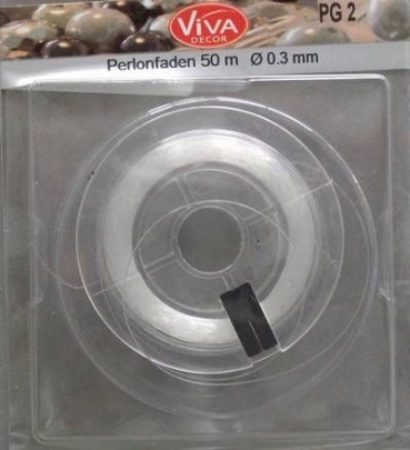 VIVA Perlonfaden 50 Meter 0,3 mm