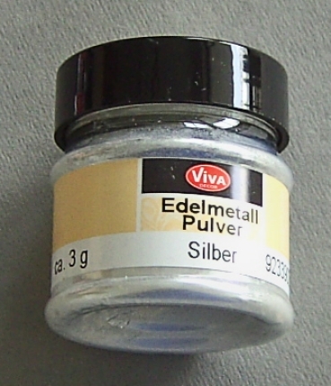 VIVA Decor Edelmetall Pulver 3 Gramm Silber