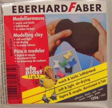Eberhard Faber EFAPLAST light schwarz 125 Gramm