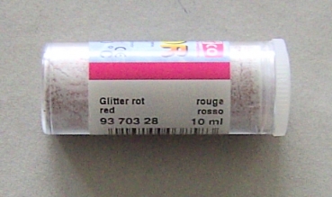 Efcolor Farbschmelzpulver glitter rot 10 ml