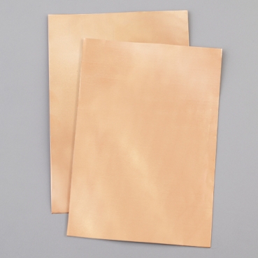 Kupferfolien Zuschnitt 100 x 150 mm / 0,1 mm 2 Stück