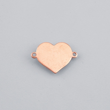 Efcolor Hänger Herz 2 Loch, 23 x 18 mm