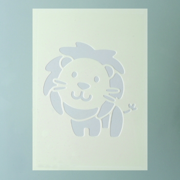 Stencil Löwe 1-teilig DIN A 5