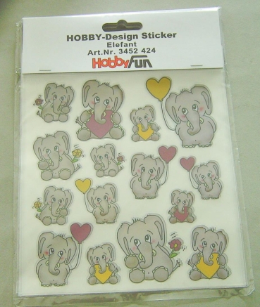 Hobby-Design Sticker Elefant