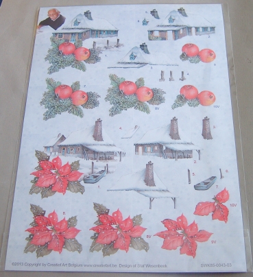 Preview: Reddy Cards Stanzbogenset weihnachtlich