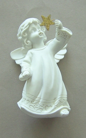 Engel mit Stern stehend