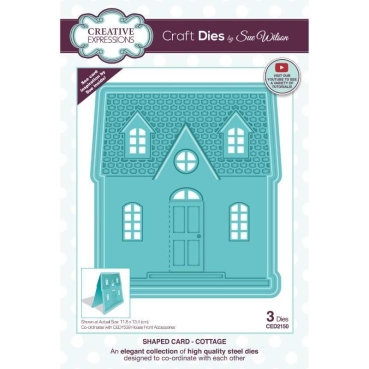 Creative Expressions Sue Wilson Craft Die Shaped Cards Cottage