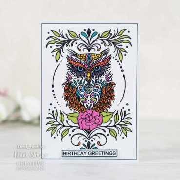 Preview: Creative Expressions Designer Boutique Clear Stamp A6 Owl Be There For Twit Twoo