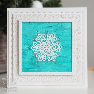 Preview: Creative Expressions Sue Wilson Craft Die Festive Collection Layered Snowflake Background