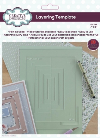 Creative Expressions Layering Template 7 x 5 Inch