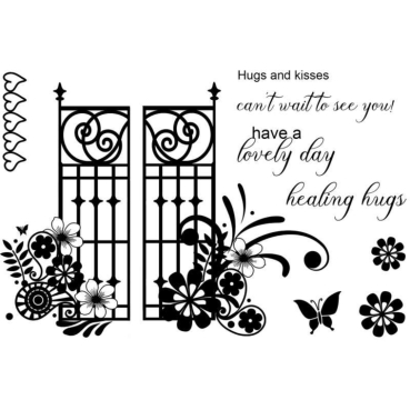 Preview: Creative Expressions Designer Boutique Walk On In Clear Stamps
