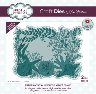 Creative Expressions Sue Wilson Craft Die Frames & Tags Under The Waves Frame