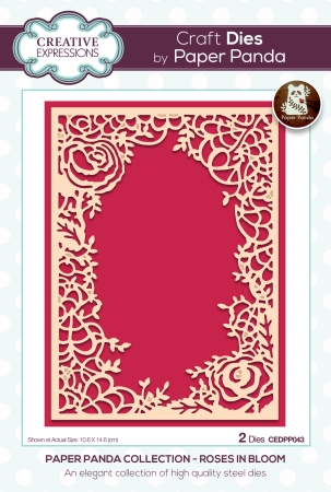 Creative Expressions Paper Panda Craft Die Roses in Bloom