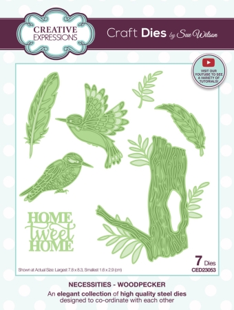 Creative Expressions Sue Wilson Craft Die Necessities Woodpecker