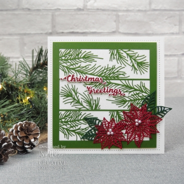Preview: Creative Expressions Sue Wilson Craft Die Festive Poinsetta Trio