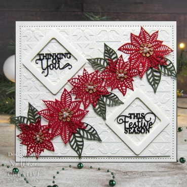 Preview: Creative Expressions Sue Wilson Craft Die Festive Poinsetta Trio
