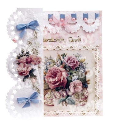 Preview: Romantische Faltkarten Antike Rosen