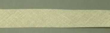 Schrägband ungefalzt pro Meter creme 24 mm