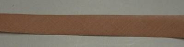 Schrägband ungefalzt 5 Meter braun 24 mm breit