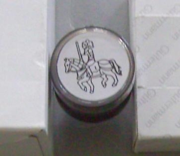 Doppelseitiger Stempel Ritter