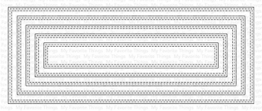 My Favorite Things Slimline Double Stitched Rectangle Stax Die-namics