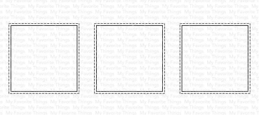 My Fovorite Things Slimline Stitched Square Trio Dienamics Stanzschablone