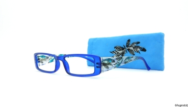 Augenstolz Fertiglesebrille Feather Blue 3,0 Dioptrien
