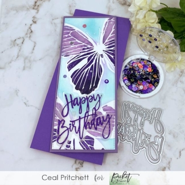 Preview: Picket Fence Studios Paper Glaze Ombre Sunset Purples