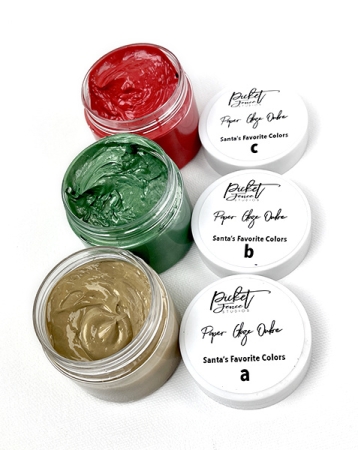 Preview: Picket Fence Studios Paper Glaze Ombre Santa's Favorite Colors