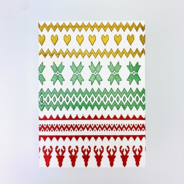 Preview: Picket Fence Studios Paper Glaze Ombre Santa's Favorite Colors
