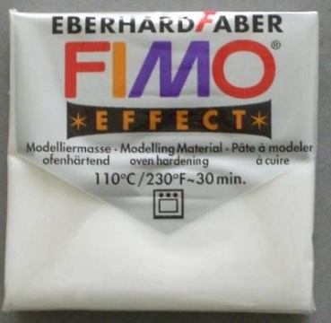 FIMO Effect glitter weiss