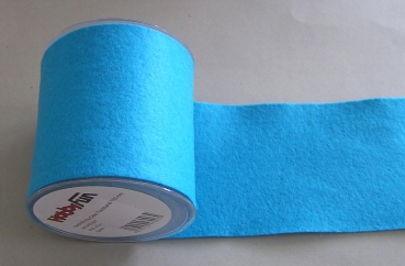 Hobbyfun Trendy Filz-Deko Tischband pro Meter 10 cm türkis