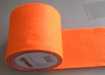 Hobbyfun Trendy Filz-Deko Tischband pro Meter 10 cm orange