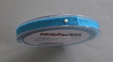Trendy Filzband 10 mm Rolle pro Meter türkis