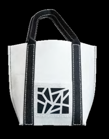 Kleiber Filz Bastelset Tasche schwarz / weiss