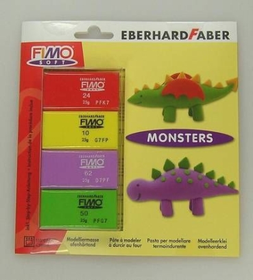 Eberhard Faber Modellier-Set ""Monsters""