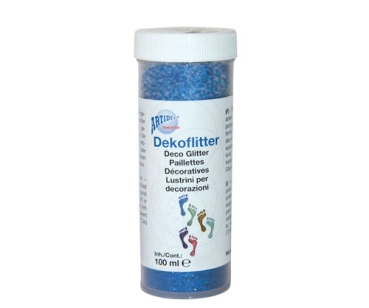 Glitzerflitter 100 ml Tropikal rot-gold