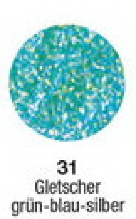 Preview: Glitzerflitter 100 ml Gletschergrün blau-silber