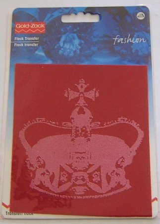 GOLDZACK Flocktransfer Krone rot
