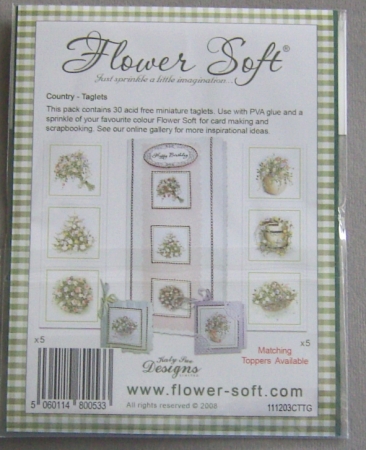 Preview: Kartenaufleger 13 x 4,2 cm 10 x 3 Stück Bouquets