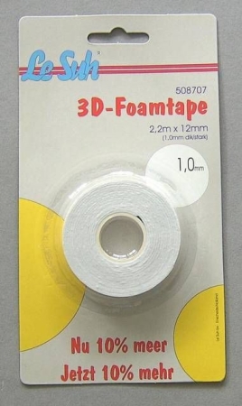 Le Suh Schaumklebeband 2,2 m x 12 mm x 1,0 mm