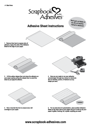 Preview: Scrapbook Adhesives Adhesive Sheets 6 x 12 Inch
