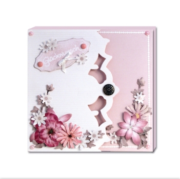 Preview: Reddy Cards Fotobuchkarten rose und hellblau