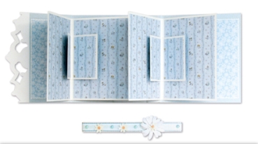 Preview: Reddy Cards Fotobuchkarten rose und hellblau