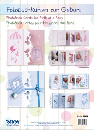 Reddy Cards Fotobuchkarten Geburt Junge und Mädchen