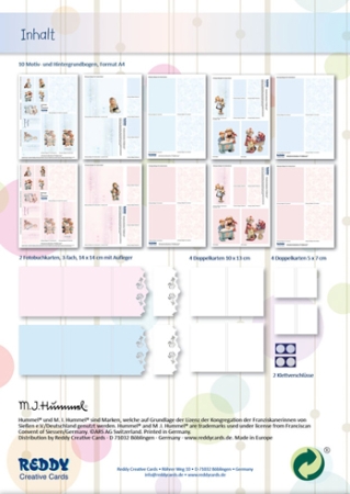 Preview: Reddy Cards Fotobuchkarten M.I. Hummel Geburt Junge und Mädchen